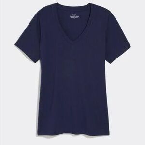 EUC Vineyard Vines Navy V-Neck Short Sleeve Tee | Women’s Size XS